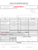 Wv Business & Occupation Tax Return-Gross Income-Quarterly Report Form Printable pdf
