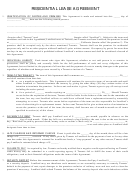 Fillable Residential Lease Agreement Printable pdf
