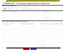 Fillable Schedule Cd Form - Out-Of-State Cigarette Sales Or Shipments - Il Printable pdf