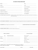 Patient Intake History Form