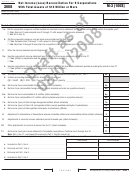Form M-3 (100s) Draft - Net Income (Loss) Reconciliation For S Corporations Printable pdf