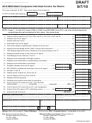 Form 807 Draft - Michigan Composite Individual Income Tax Return - 2010