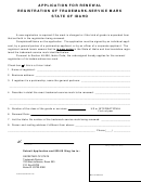 Application For Renewal Registration Of Trademark-service Mark State Of Idaho Form