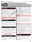 Form Ltd And Instructions Draft - Self-employment Tax - 2011
