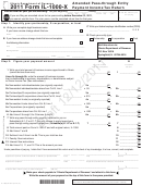 Form Il-1000-x Draft - Amended Pass-through Entity Payment Income Tax Return - 2011