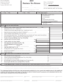 Business Tax Return - City Of Trenton Income Tax Division - 2015