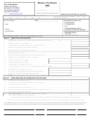 Business Tax Return Form - City Of Springboro, Ohio - 2008 Printable pdf