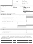 Business Tax Return Form - City Of Monroe - 2008