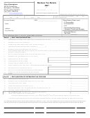 Business Tax Return Form - City Of Springboro, Ohio - 2007 Printable pdf