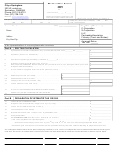 Business Tax Return Form - City Of Springboro, Ohio - 2005