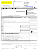 Business Tax Return Form - City Of Cincinnati - 2016