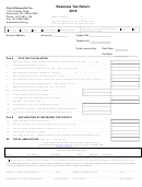 Fillable Business Tax Return Form - City Of Sharonville Tax - 2016 Printable pdf