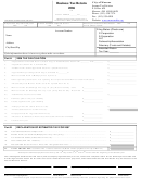 Business Tax Return Form - City Of Monroe - 2006