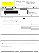 Fillable Business Tax Return - City Of Cincinnati - 2006 Printable pdf