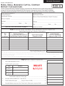 Form 526-a Draft - Rural Small Business Capital Company Report For Investors - 2011