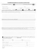 Confidential Employee Corrective Action Form