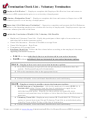 Termination Checklist Template - Voluntary Termination