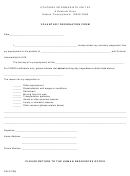 Voluntary Resignation Form