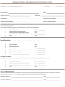 Student Worker Job Separation/termination Form