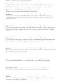 Speech Evaluation Form: Expository Speech
