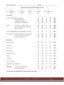 Informative Speech Evaluation Form
