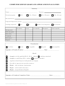 Computer Science Graduate Application Evaluation Printable pdf