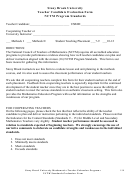Stony Brook University Teacher Candidate Evaluation Form Printable pdf