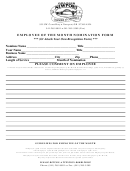 Sample Employee Of The Month Nomination Form