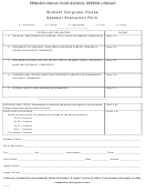 Speaker Evaluation Form