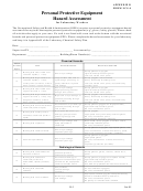 Form Lcs-4 - Personal Protective Equipment Hazard Assessment For Laboratory Workers