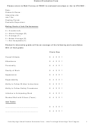 Student Evaluation Form