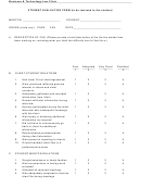 Business & Technology Law Clinic Student Evaluation Form