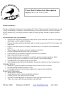 Front End Cashier Job Description Printable pdf