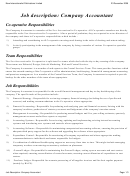 Job Description: Company Accountant