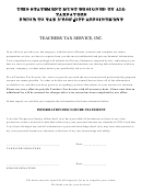 Teachers Tax Return Organizer Template - 2014