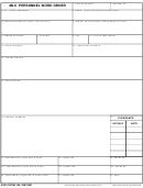Mlc Personnel Work Order Form