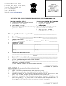 Application Form For Miscellaneous Consular Services