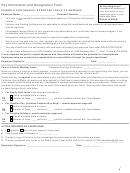 Pay Information And Designation Form