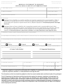 Form Cnp-925 - Medical Statement To Request Special Meals And Or Accommodations