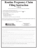 Form Bn-688(ca)-0212 - Routine Pregnancy Claim - 2012