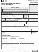 Form Sc Isp-1151 - Application For Disability Benefits
