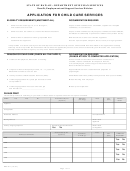 Application Form For Child Care Services
