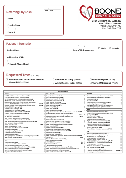 Patient Referral Printable pdf
