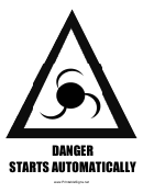 Danger Sign Template