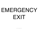 Emergency Exit Sign Template