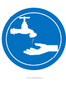 Wash Hands Sign Template