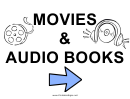 Movies And Audio Books Sign Template