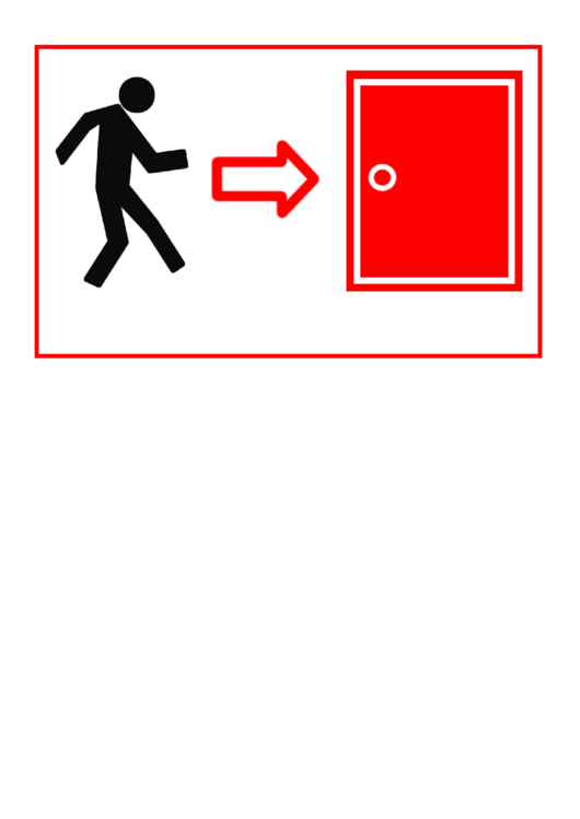 Exit Sign Template Printable pdf