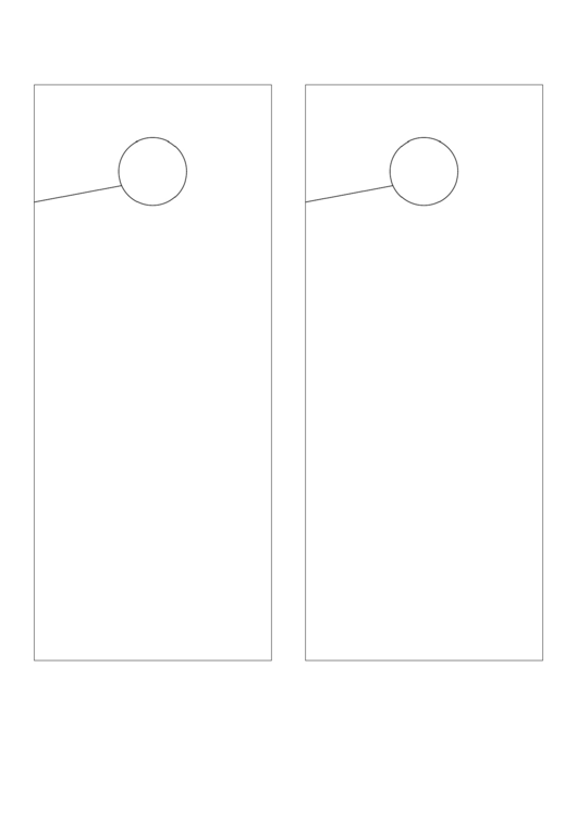 Door Hanger Template Printable pdf