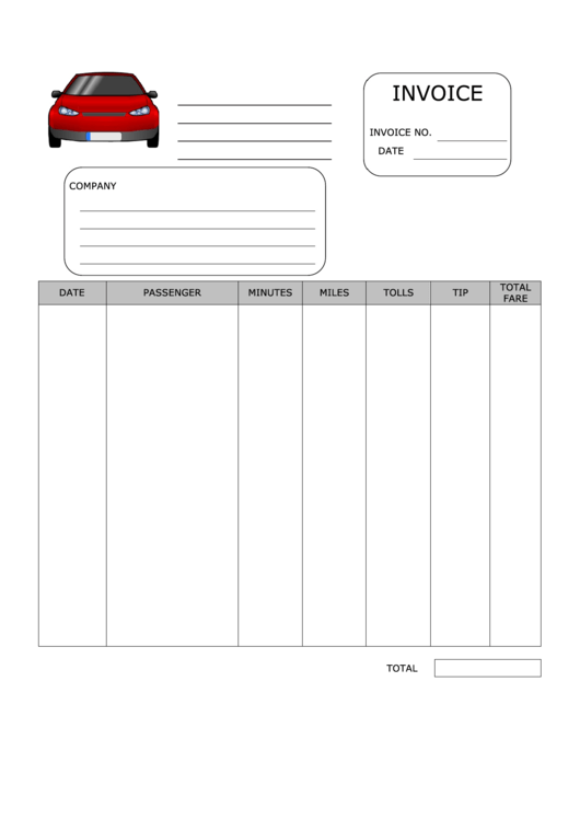 Auto Repair Invoice Template Printable pdf